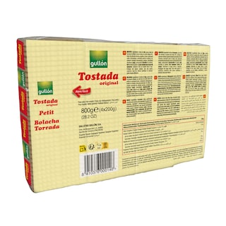 GULLON | Μπισκότα Tostada 4x200g