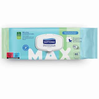 Μωρομάντηλα Dermasoft Max 60 Τεμάχια