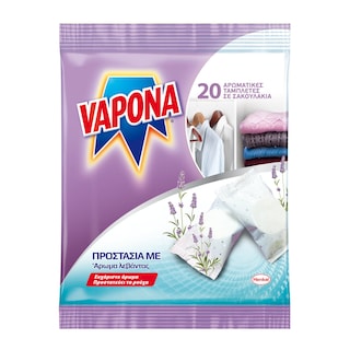VAPONA | Σκοροκτόνες Ταμπλέτες Λεβάντα 20 Τεμάχια