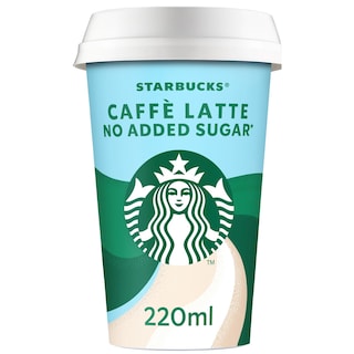 STARBUCKS | Ρόφημα Καφέ Latte Χωρίς Προσθήκη Ζάχαρης 220ml