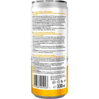 AQUA CARPATICA | Νερό Ανθρακούχο Ροδάκινο και Μάνγκο Κουτί 330ml