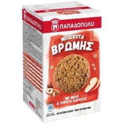 ΠΑΠΑΔΟΠΟΥΛΟΥ | Μπισκότα Βρώμης Μήλο & Ξηροί Καρποί 150gr