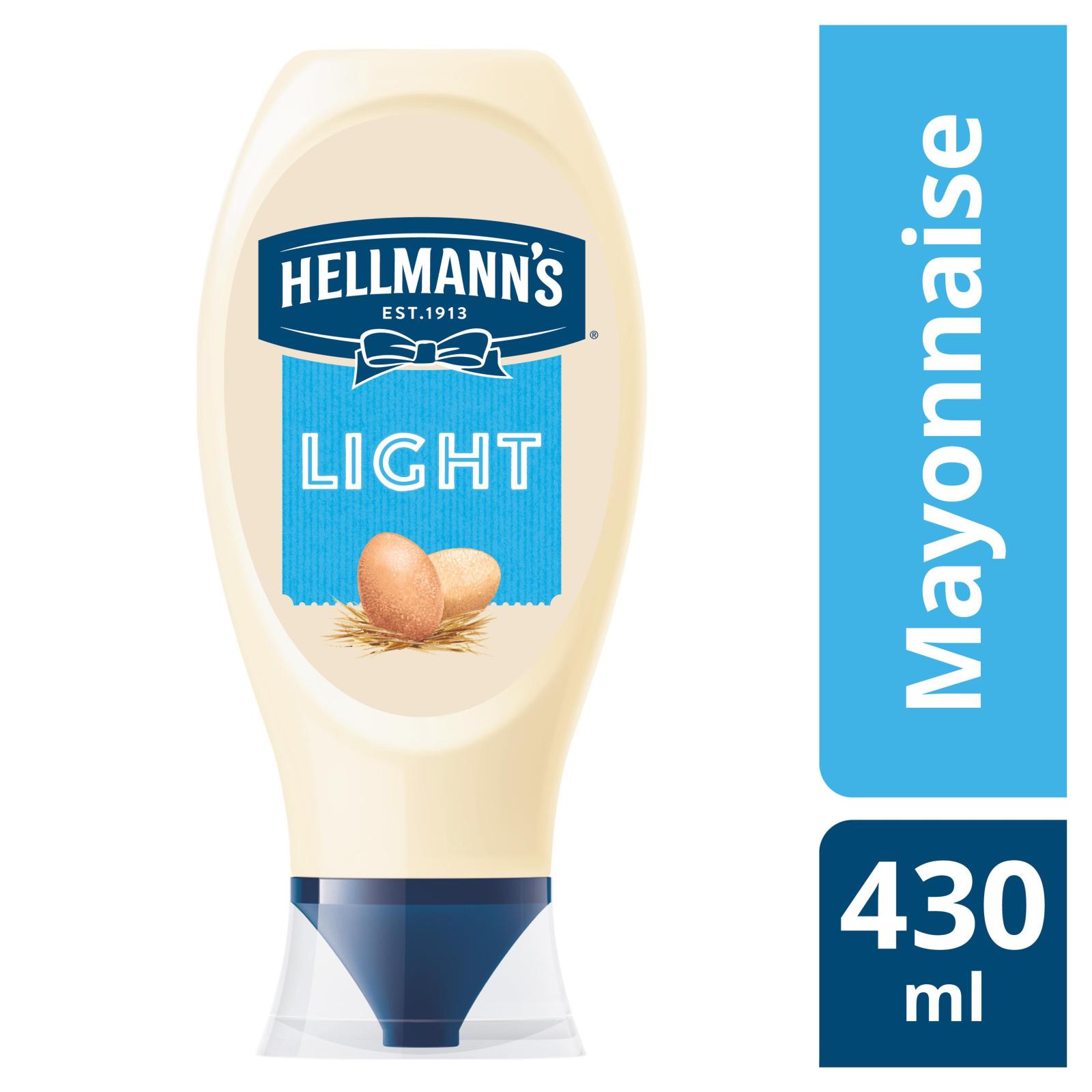 HELLMANN'S Μαγιονέζα Light Top Down 430 ml