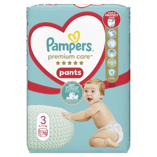 PAMPERS | Πάνες Βρακάκι Premium Pants Νο3 70 Τεμάχια