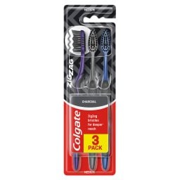 COLGATE | Οδοντόβουρτσα Zig Zag Charcoal 3 Τεμάχια