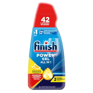 FINISH | Απορρυπαντικό Πλυντηρίου Πιάτων Power Gel Λεμόνι 940ml