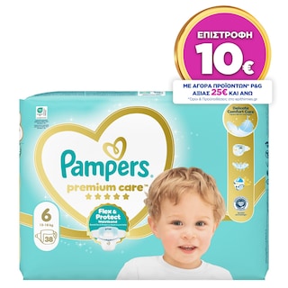 PAMPERS | Diapers Premium Care No6 38 Pieces