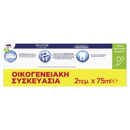 AIM | Οδοντόκρεμα White System 2x75ml