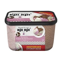 ΚΡΙ ΚΡΙ | Παγωτό Heartmade Βανίλια Κακάο Φράουλα 1.5kg