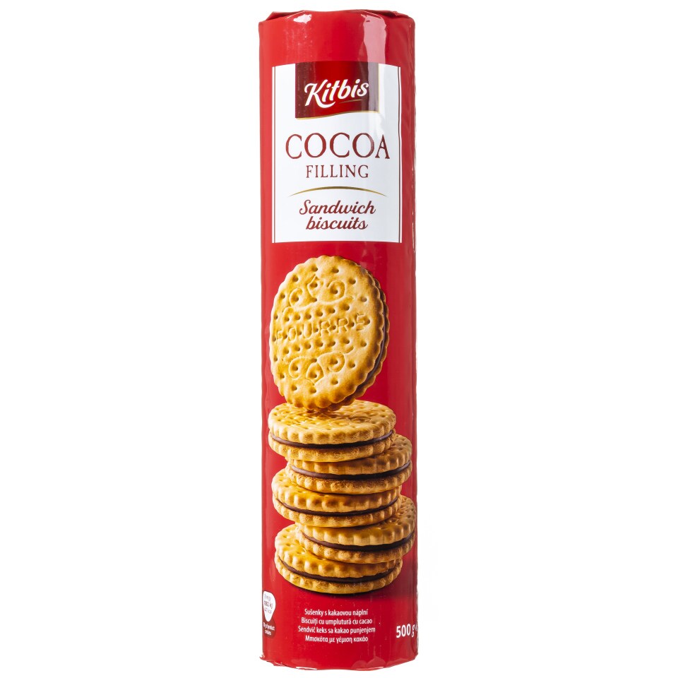 KITBIS Μπισκότα Γεμιστά Κακάο 500g