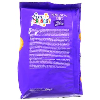 FINE CRUNCHY | Mini Bread Chips Σκόρδο 200g
