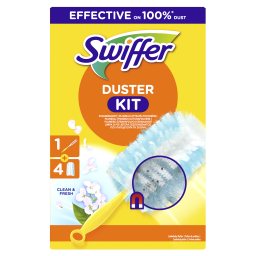 SWIFFER | Σκούπα Duster Κιτ Clean & Fresh Λαβή + 4 Ανταλλακτικά 1 Τεμάχιο