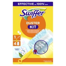 SWIFFER | Σκούπα Duster Κιτ Clean & Fresh Λαβή + 4 Ανταλλακτικά 1 Τεμάχιο