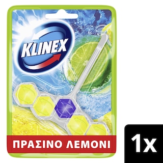 KLINEX | WC Block Power 5 Πράσινο Λεμόνι 50g