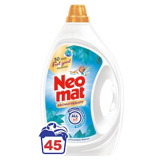 NEOMAT | Υγρό Πλυντηρίου Ρούχων Aromatherapy Allin1 Feel Good Blue Lotus 45 Μεζούρες