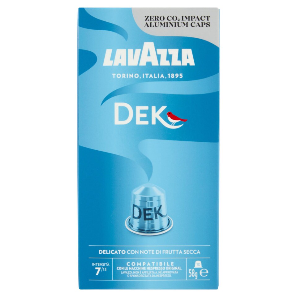 LAVAZZA Κάψουλες Καφέ Espresso Dek Decaf 10x5.8g