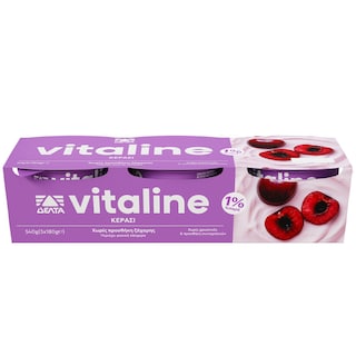 VITALINE | Επιδόρπιο Γιαουρτιού Κεράσι 3x180g