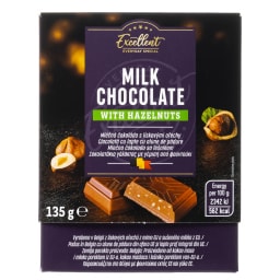 EXCELLENT | Σοκολατάκια Γάλακτος Φουντούκι 135g