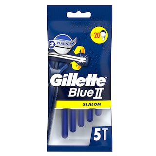 GILLETTE | BLUE II SLALOM | Ξυριστική Μηχανή Μιας Χρήσης Slalom 5 Τεμάχια