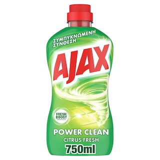 AJAX | Καθαριστικό Πατώματος Power Clean Citrus Fresh 750ml