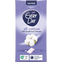 EVERY DAY | Panty Liners Normal All Cotton 30 Pieces