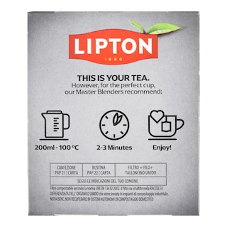 LIPTON | Τσάι Earl Grey Περγαμόντο 25 Τεμάχια