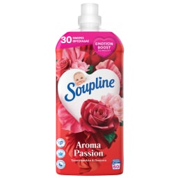 SOUPLINE | Συμπυκνωμένο Μαλακτικό Aroma Τριαντάφυλλο Παιώνια 60 Μεζούρες