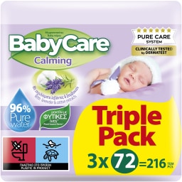 BABY CARE | Μωρομάντηλα Calming 3x72 Τεμάχια