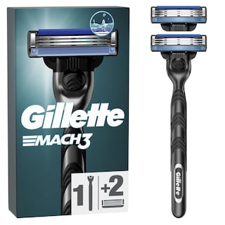 GILLETTE | Ξυριστική Μηχανή Mach3 + 2 Ανταλλακτικά 1 Τεμάχιο