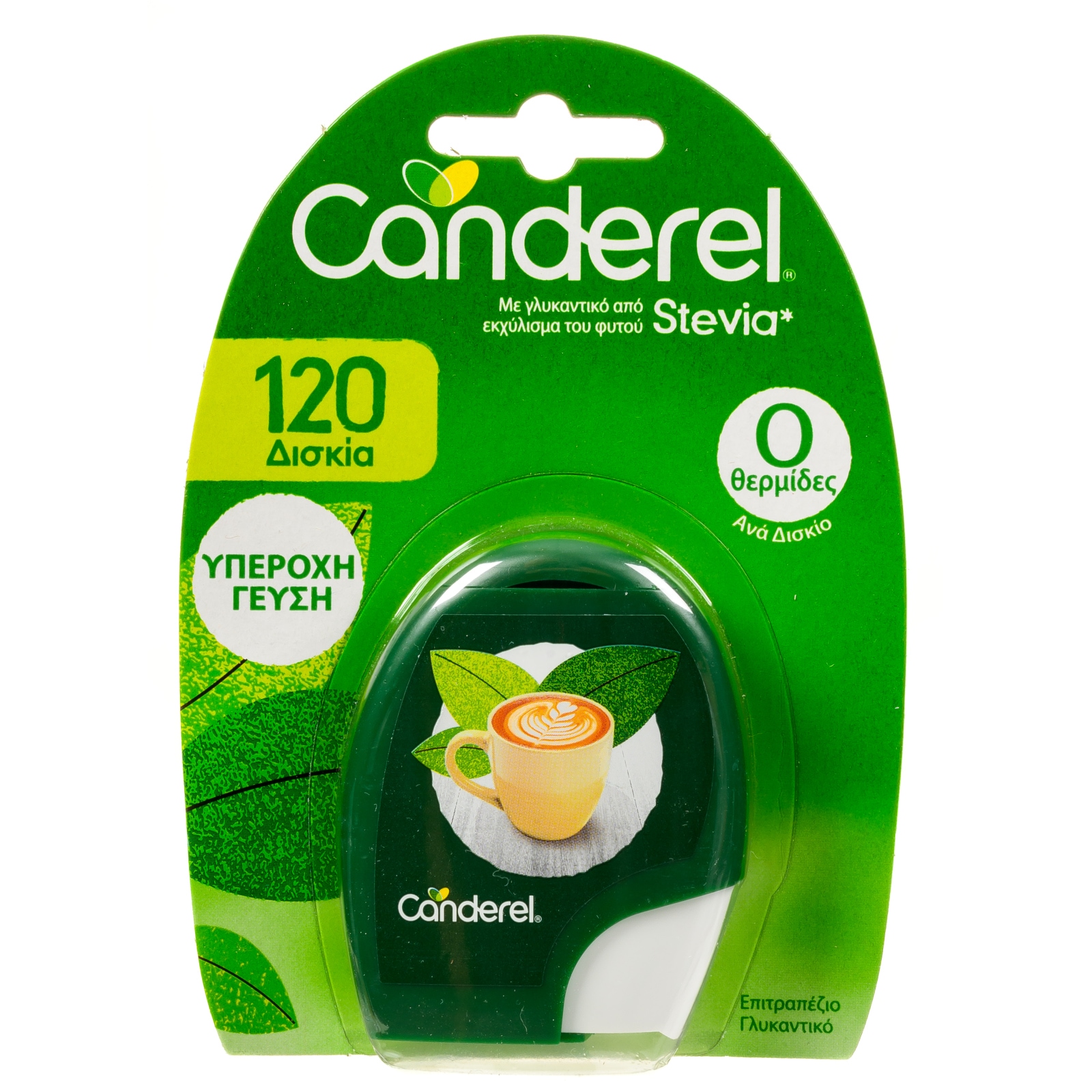 CANDEREL Υποκατάστατο Ζάχαρης Στέβια 120 Δισκία 10.2g