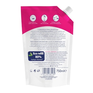 NATURA | Κρεμοσάπουνο Αμύγδαλο Ανταλλακτικό 750ml