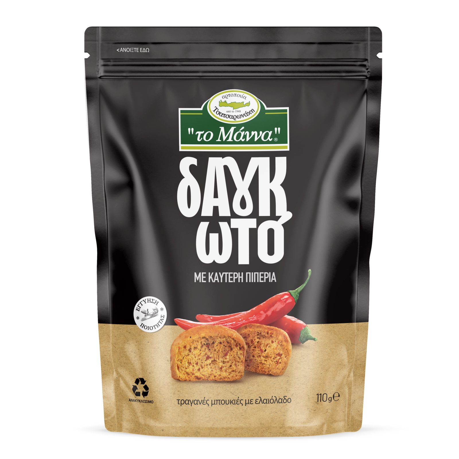 ΜΑΝΝΑ Παξιμάδι Δαγκωτό Καυτερή Πιπεριά 110g