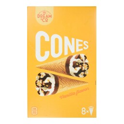 DREAM & CO | Παγωτό Χωνάκι Βανίλια 8x69.5g