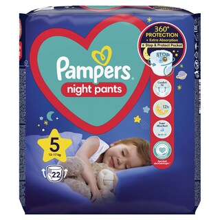 PAMPERS | Πάνες Βρακάκι Μωρού Night Pants Νο5 22 Τεμάχια