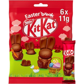 KITKAT | Σοκολατένια Λαγουδάκια KitKat Bunnies 6x11g