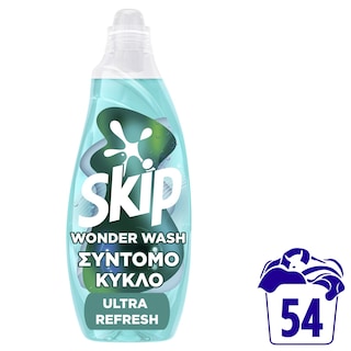 SKIP | Υγρό Πλυντηρίου Ρούχων Wonder Wash Ultra Refresh 54 Μεζούρες