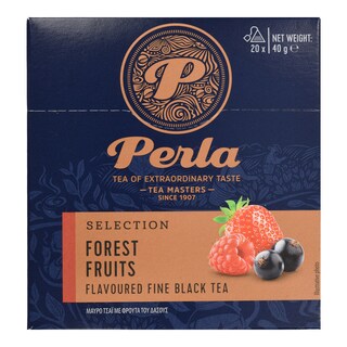 PERLA BEVERAGES | Τσάι Μαύρο Γεύση Φρούτα του Δάσους 20x2g