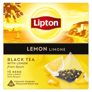 LIPTON | ΤΣΑΪ ΜΑΥΡΟ ΛΕΜΟΝΙ ΠΥΡΑΜΙΔΑ 20 ΦΑΚΕΛΑ Χ 1,7 GR