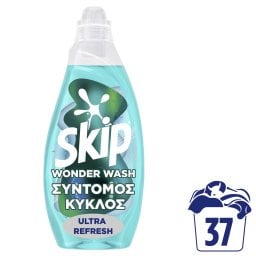 SKIP | Υγρό Πλυντηρίου Ρούχων Wonder Wash Ultra Refresh 37 Μεζούρες