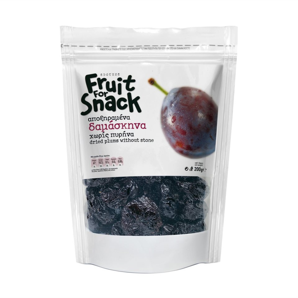 FRUIT FOR SNACK Δαμάσκηνα Αποξηραμένα 200g