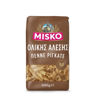 MISKO | Ζυμαρικά Ολικής Άλεσης Πέννε Ριγκάτε 500gr