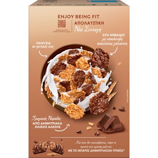 FITNESS | Δημητριακά Ολικής Άλεσης Με Σοκολάτα 375gr