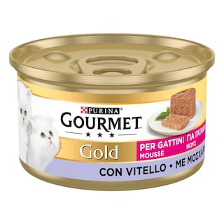 GOURMET | GOLD | Cat Food Mousse Beef for Kittens 85g