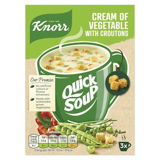 KNORR | Σούπα Λαχανικών Quick Soup με Κρουτόν 42g