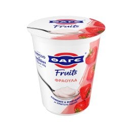 ΦΑΓΕ | Επιδόρπιο Στραγγιστού Γιαουρτιού Fruits Φράουλα 380g