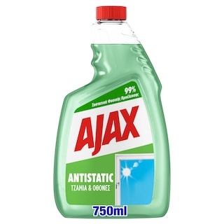 AJAX | Καθαριστικό Τζαμιών Antistatic Ανταλλακτικό 750ml