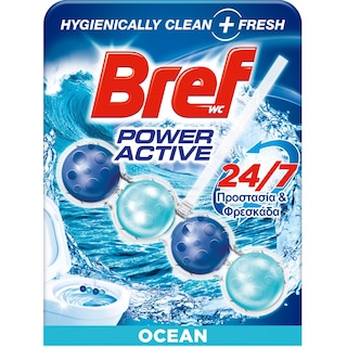 BREF | POWER ACTIVE | Μπλοκ Τουαλέτας WC Power Activ Ocean Breeze 50g
