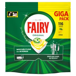 FAIRY | Κάψουλες Πλυντηρίου Πιάτων Original Lemon 116 Τεμάχια