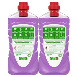 AJAX | Καθαριστικό Πατώματος Ultra Λεβάντα 2x1lt