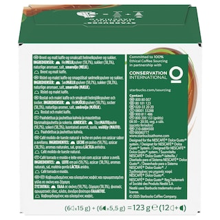 STARBUCKS | Κάψουλες Καφέ Dolce Gusto Hazelnut Macchiato 123g